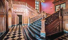 Archive photograph of Greystone’s grand entry staircase